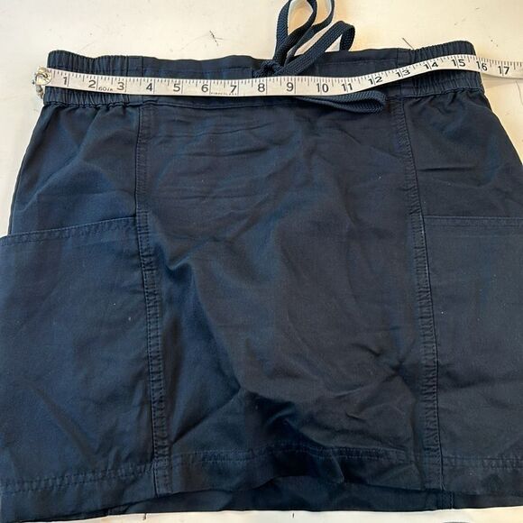 Marc Marc Jacobs dark blue cotton silk skirt with elastic drawstring waist 6 - Picture 5 of 8